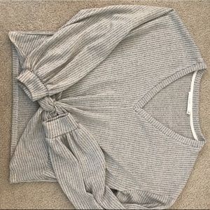 Lush Twist front long sleeve sweater